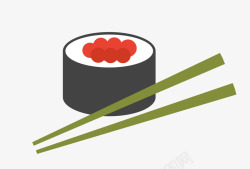 寿司筷子矢量图素材
