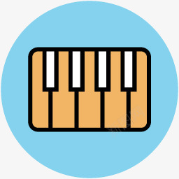 乐符钢琴图标图标