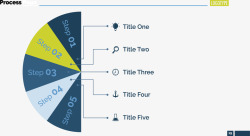 扇形步骤目录图素材
