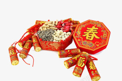 瓜子糖新年喜庆物品高清图片