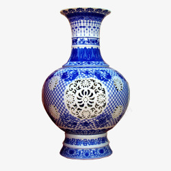 青色花瓶素材