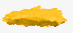 黄色颜料涂抹素材