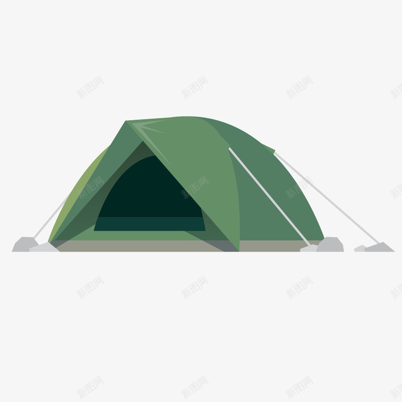 绿色户外帐篷png免抠素材_88icon https://88icon.com 帐篷 户外 户外帐篷 绿色