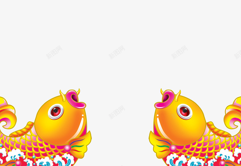 年年有鱼新年psd免抠素材_88icon https://88icon.com 年年 新年 鱼 鲤鱼