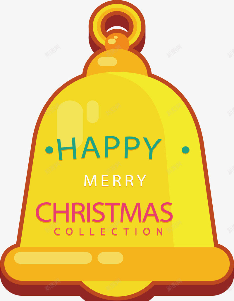 黄色圣诞铃铛矢量图ai免抠素材_88icon https://88icon.com merryChristma merryChristmas 圣诞节 圣诞铃铛 矢量png 铃铛 黄色铃铛 矢量图