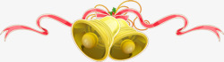 金色铃铛背景圣诞素材