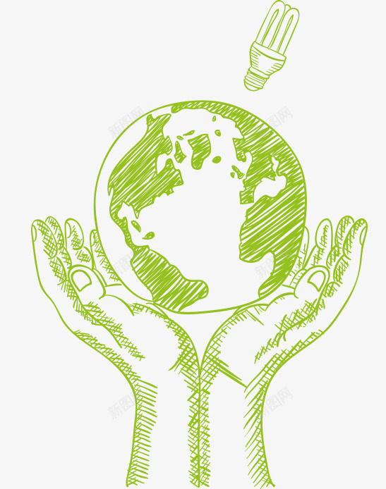 环境保护爱护地球地球一小时绿色png免抠素材_88icon https://88icon.com 单线 地球一小时 手绘插图 爱护地球 环境保护 环境保护爱护地球地球一小时绿色单线手绘插图免费下载 绿色