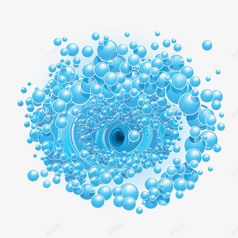 蓝色气泡漩涡png免抠素材_88icon https://88icon.com 气泡 水 水旋涡 水流漩涡 水漩涡 漩涡 苏打 蓝色 透明