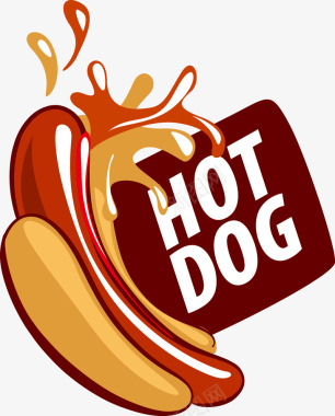 美味食物热狗图标图标