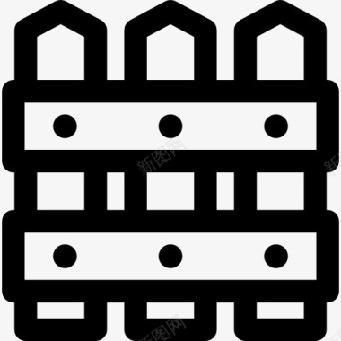 篱笆图标图标