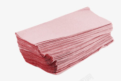 红色层叠着的餐巾纸实物素材