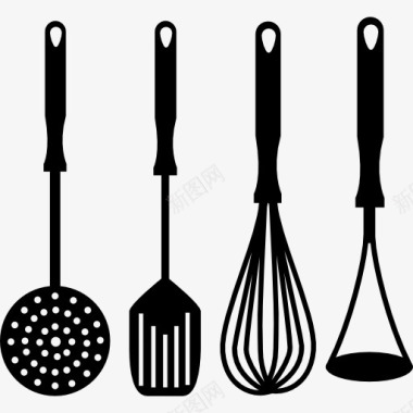 实用厨房小配件四烹饪配件套厨房图标图标