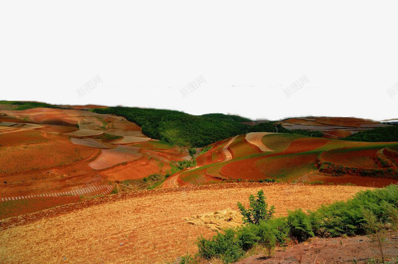 云南东川红土地风景png免抠素材_88icon https://88icon.com 云南 旅游 景点 特色 风景