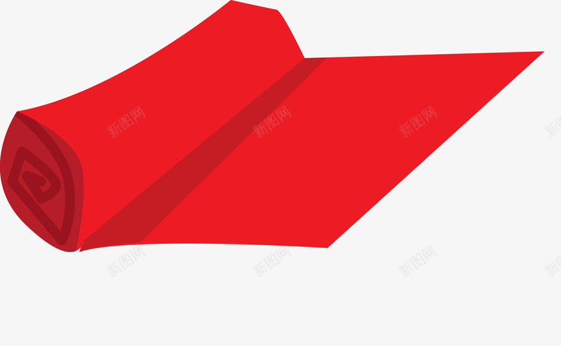 红色垫子png免抠素材_88icon https://88icon.com 卡通 垫子 瑜伽垫 纯色