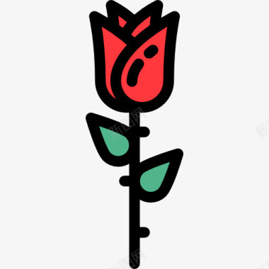 花丛林玫瑰图标图标