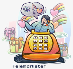 接电话的人素材