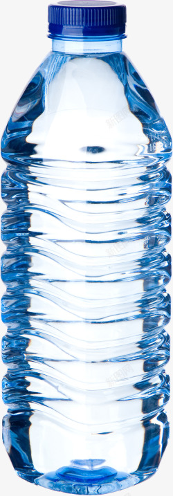 蓝色纯净水瓶创意素材