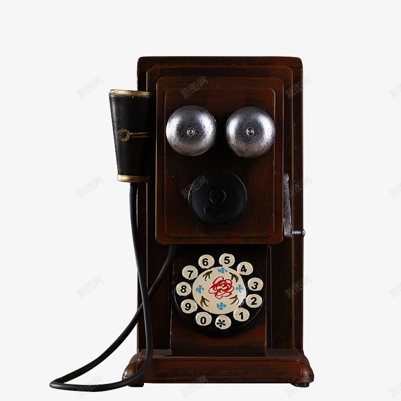 复古老式电话机png免抠素材_88icon https://88icon.com 产品实物 民国电话机 电话道具 铁质听筒