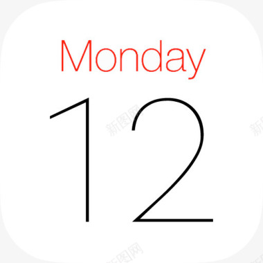 涂鸦日历日历iOS7LikeMacIcons图标图标