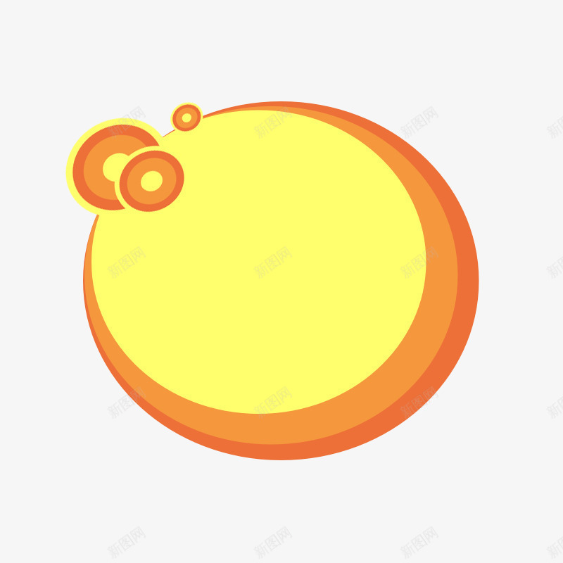 橙色圆形文字背景png免抠素材_88icon https://88icon.com PPT素材 圆形 文字背景 橙色 活力