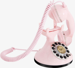 粉色电话机素材