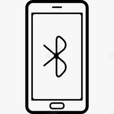 手机小米图标蓝牙标志在手机屏幕图标图标