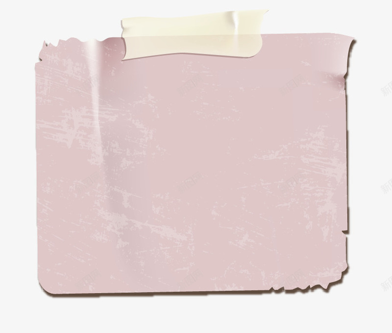 手绘粉色便利贴png免抠素材_88icon https://88icon.com 便利贴 手绘 粉色