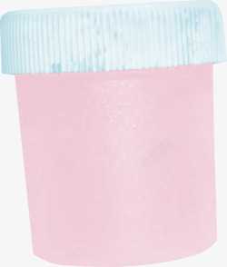 粉色颜料瓶素材