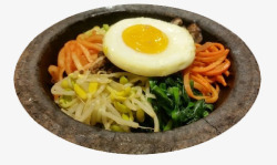 韩国料理石锅拌饭素材