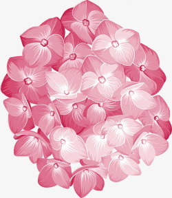 粉色花团素材