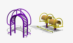 户外健身器材元素素材