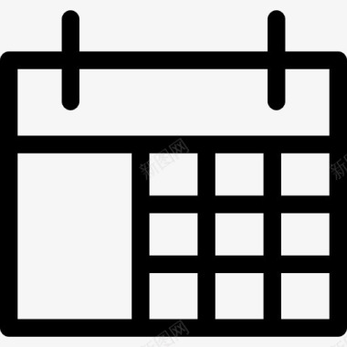 日历免费矢量规划图标图标