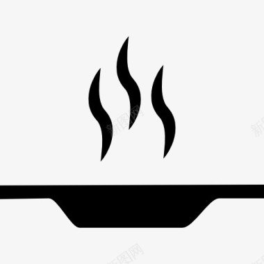 厨房logo平板热的食物从侧面图标图标