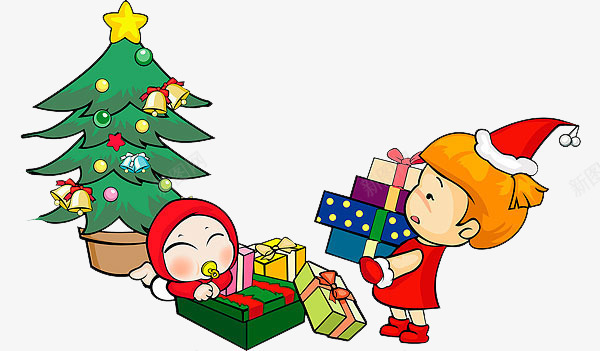 圣诞节卡通收到礼物的小孩圣诞树png免抠素材_88icon https://88icon.com 圣诞树 圣诞玻璃贴 圣诞节 圣诞节卡通收到礼物的小孩圣诞树免扣免费下载 小孩 礼物 铃铛
