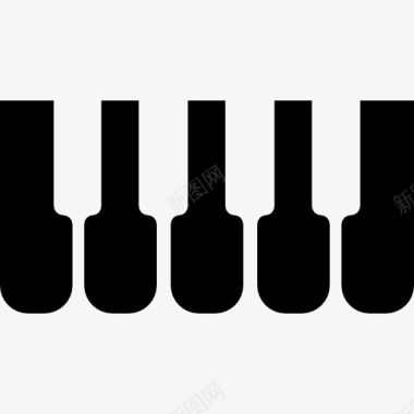 钢琴或合成器键图标图标