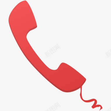 红色电话标志红色联系电话图标图标