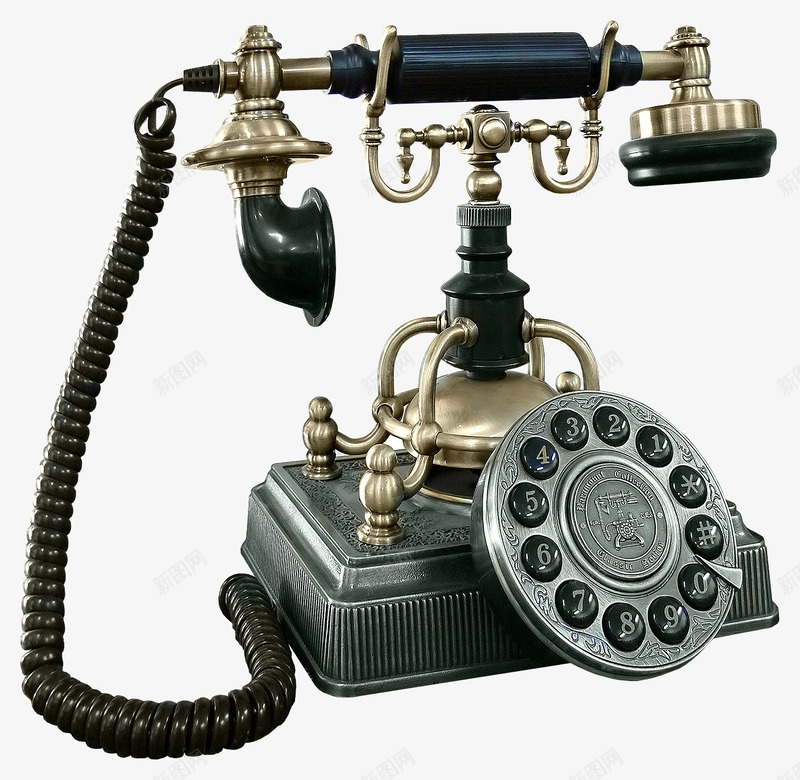 复古台式电话机简图png免抠素材_88icon https://88icon.com 古代电话 复古电话 打电话 按键 接通 电话 简图 联络