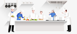 白色厨具厨房元素矢量图高清图片