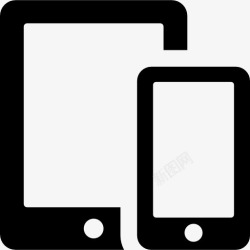 ipad和手机平板电话图标高清图片