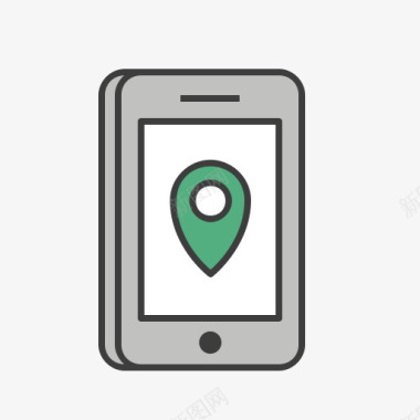location应用旅程位置标记电话销旅行吉斯图标图标