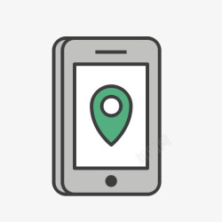 location应用旅程位置标记电话销旅行吉斯图标高清图片