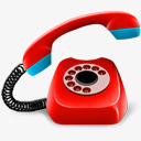 红色电话标志图标图标