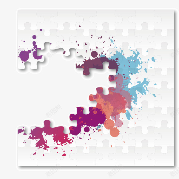 拼图散落的拼图残缺彩色矢量图ai免抠素材_88icon https://88icon.com 彩色 拼图 散落的拼图 残缺 矢量图