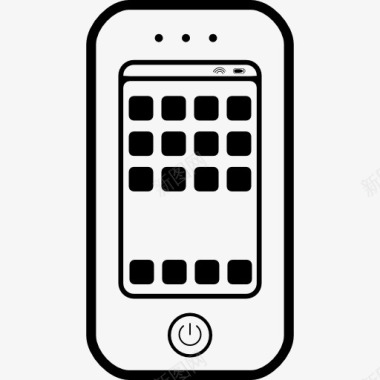 手机屏幕上的按钮图标图标