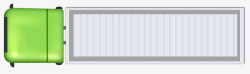 绿色大货车大货车俯视高清图片