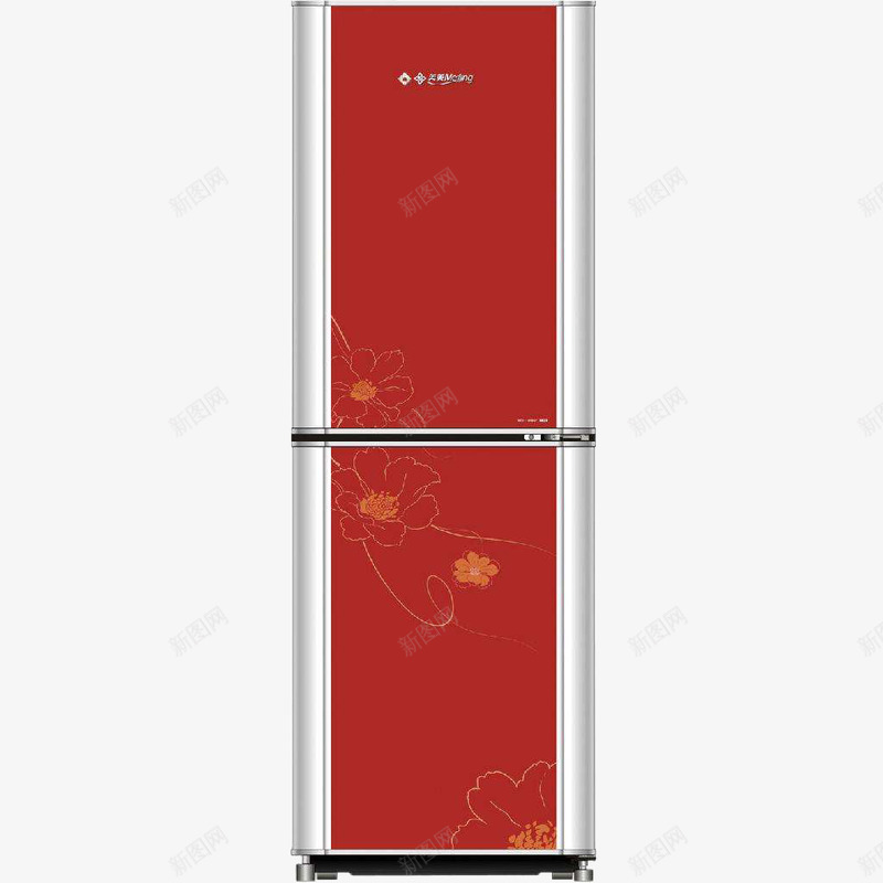 双开门冰箱png免抠素材_88icon https://88icon.com 冰箱 双开门 实物 家电维修 红色