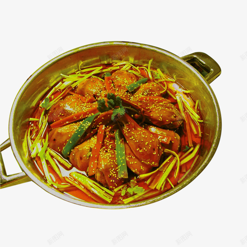 干锅鸭头png免抠素材_88icon https://88icon.com 干锅鸭头 热菜 特色菜 菜