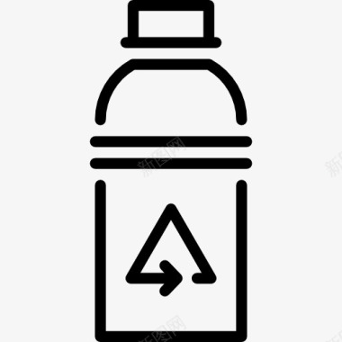 小黄瓶回收瓶图标图标
