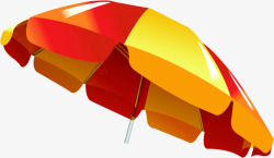 彩色卡通夏日遮阳伞户外素材