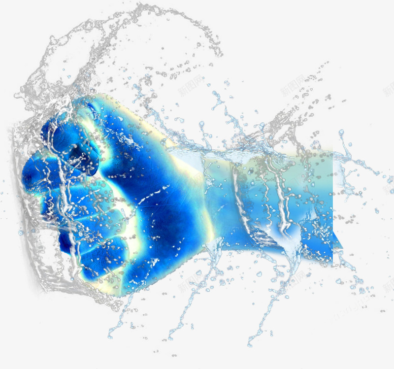 水和拳头psd免抠素材_88icon https://88icon.com 冰 手 拳头 水 装饰图案